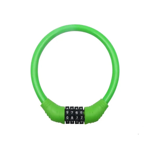 4 Digital Code Bicycle Cable Lock Anti-theft Alloy Steel MTB Road Bike