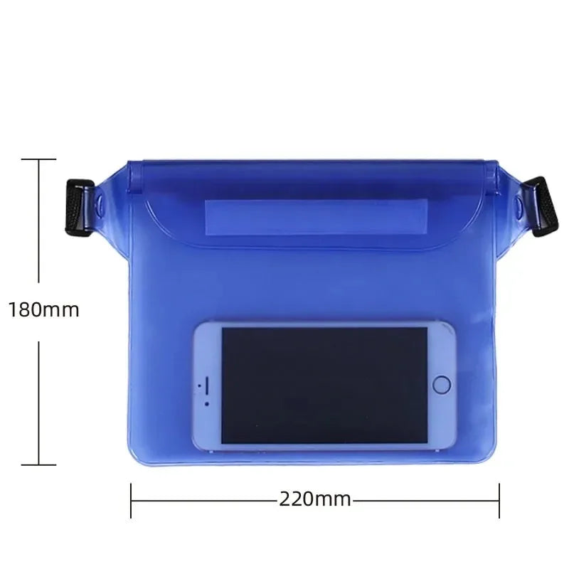 3 Layers High Waterproof Sealing Swimming Bag Large Size Transparent