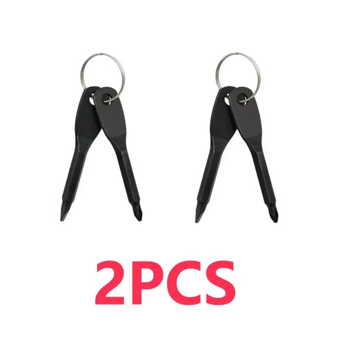 EDC Portable Screwdriver - Multifunctional Tool with Flat & Cross Tips