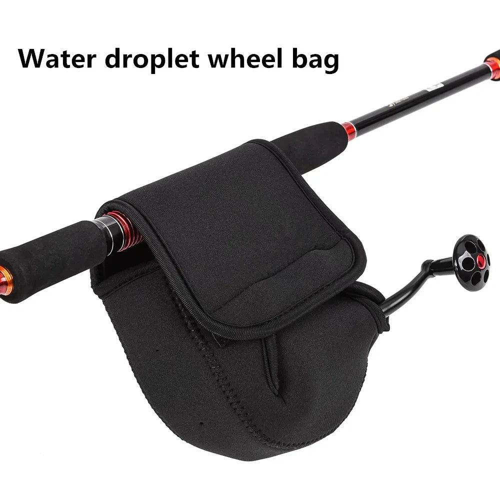 S/M/L Spinning Fishing Reel Cover Neoprene Wheel Protective Case