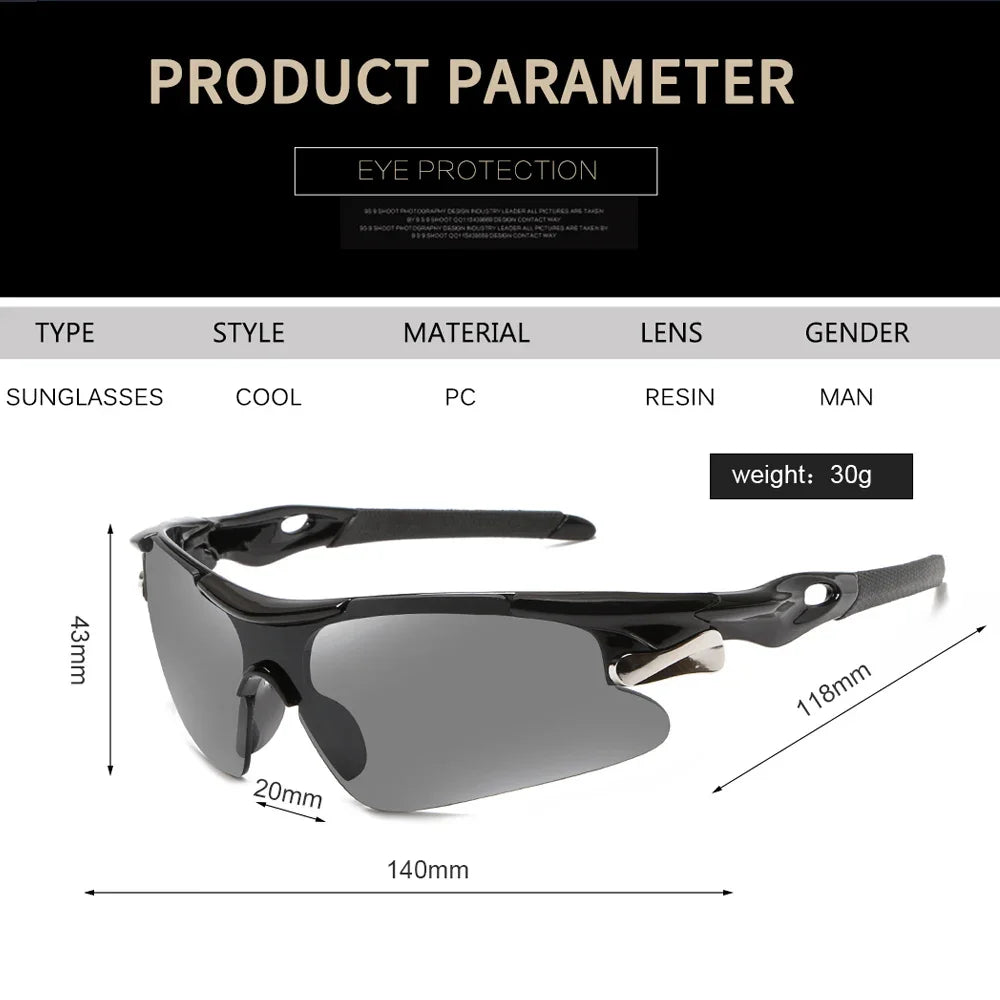 Sports Men Sunglasses Road Cycling Glasses Mountain Riding Protection