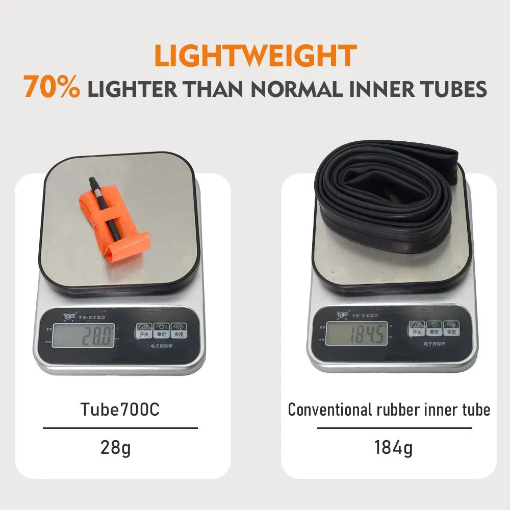ThinkRider 1Pcs Ultralight 28g Bike Inner Tube 700X18 25 28 32 Road