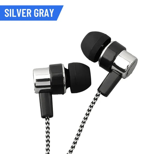 3.5mm In-Ear Wired Headphone 2 Basic Box Bass Stereo Earbuds Mobile