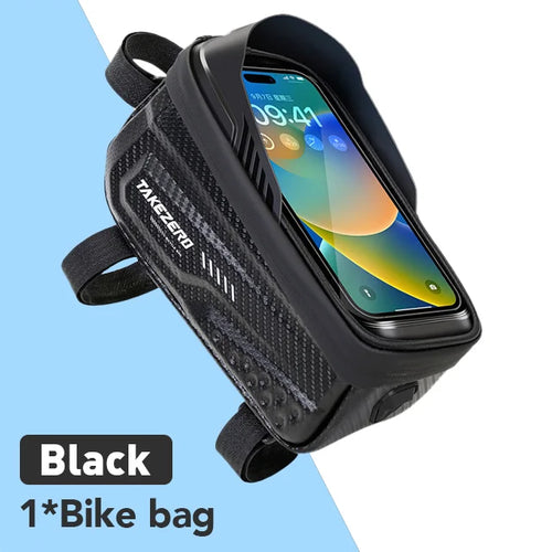 NEWBOLER Bicycle Bag Waterproof Touch Screen Cycling Bag Top Front
