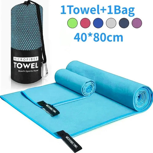 Quick-Drying Sports Towel 40x80CM Blue Grey Green Orange Swimming Gym