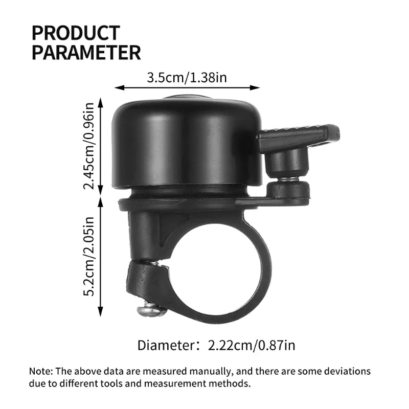 Mini Cute Bicycle Bell 22mm Cycling Handlebar Bell Ring Aluminum Alloy