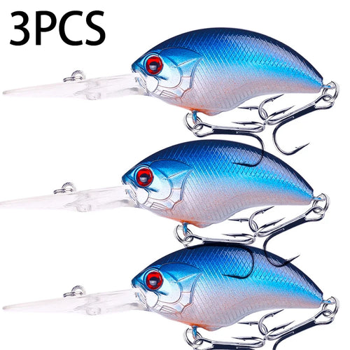 HENGJIA 13G 9CM Fishing Lures Rock Crank Bait Crankbait Minnow  Bass