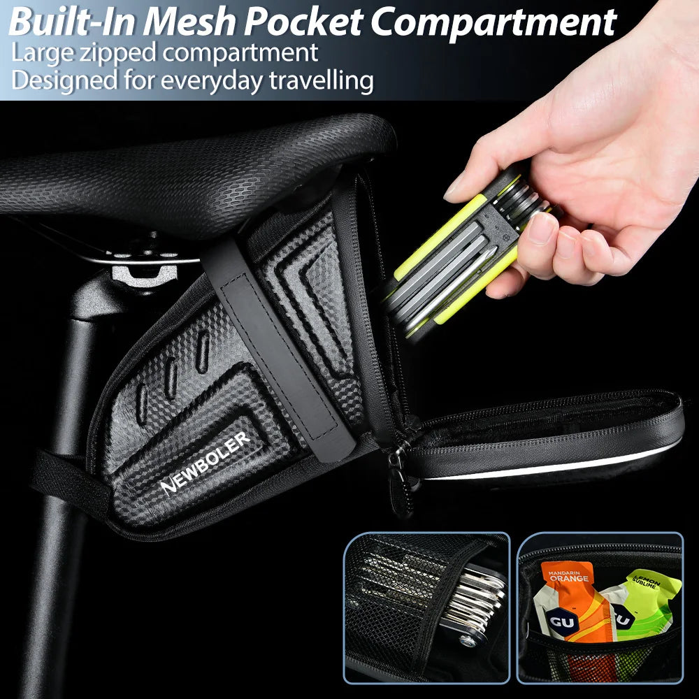 2025 NEW Waterproof Bicycle Saddle Bag MTB Road Bike Saddlebags