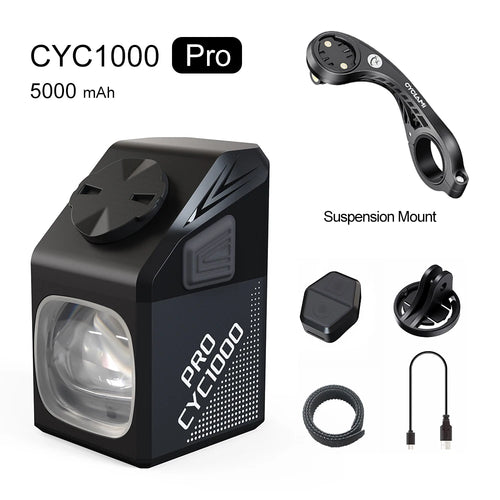 CYCLAMI Bike Headlight CYC 1000 Lumen GoPro Hanging Ultra Bright