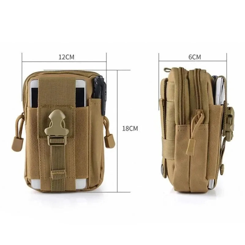 Mobile Phone Case Pouch Waist Bag Waterproof Nylon Multifunction