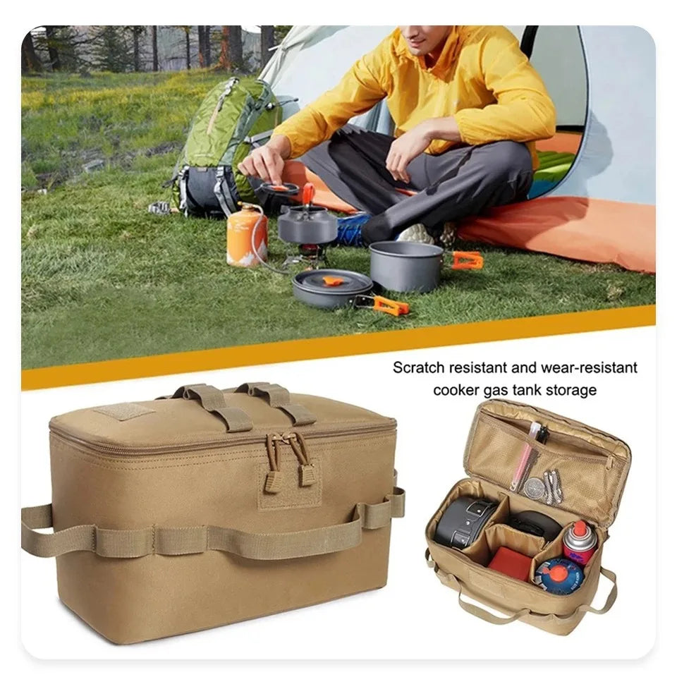 Outdoor Camping Gas Tank Storage Bag Large Capacity Ground Nail Tool