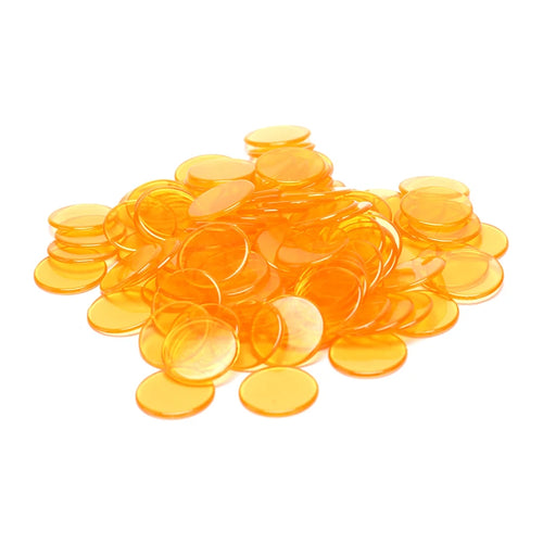 100pcs 19mm Poker Chips Count Bingo Chips Bingo Game Cards Plastic for