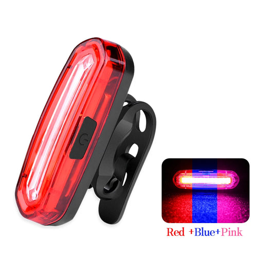 MTB Road Bike Rear Light USB Rechargeable LED Bike Tail Light Easy to