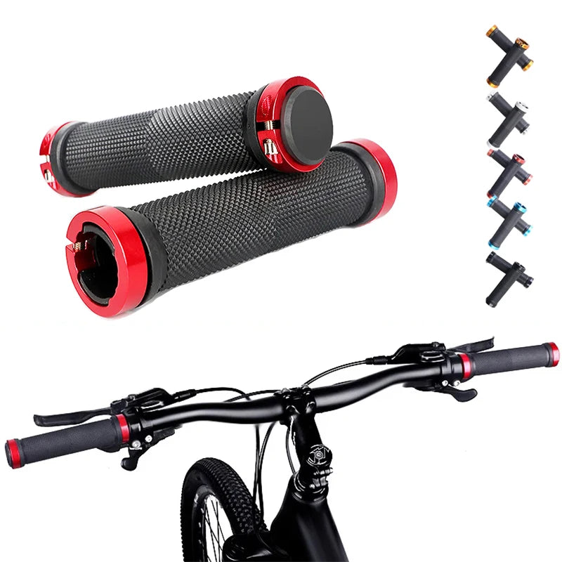 Bicycle Grips Rubber MTB BMX Handlebar Cuffs Lock on Anti-Slip
