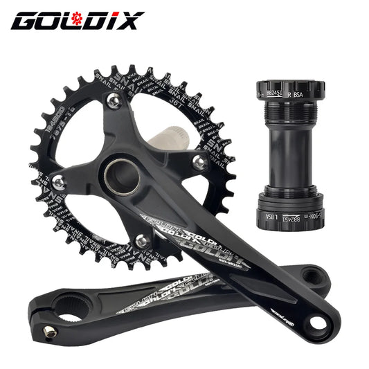 GOLDIX 104BCD Wide and narrow teeth bicycle crankset 170/175mm crank
