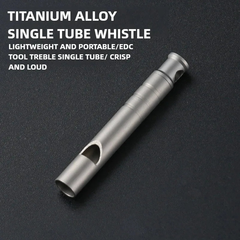 Titanium Whistle Emergency Whistle With Lanyard Safety Survival