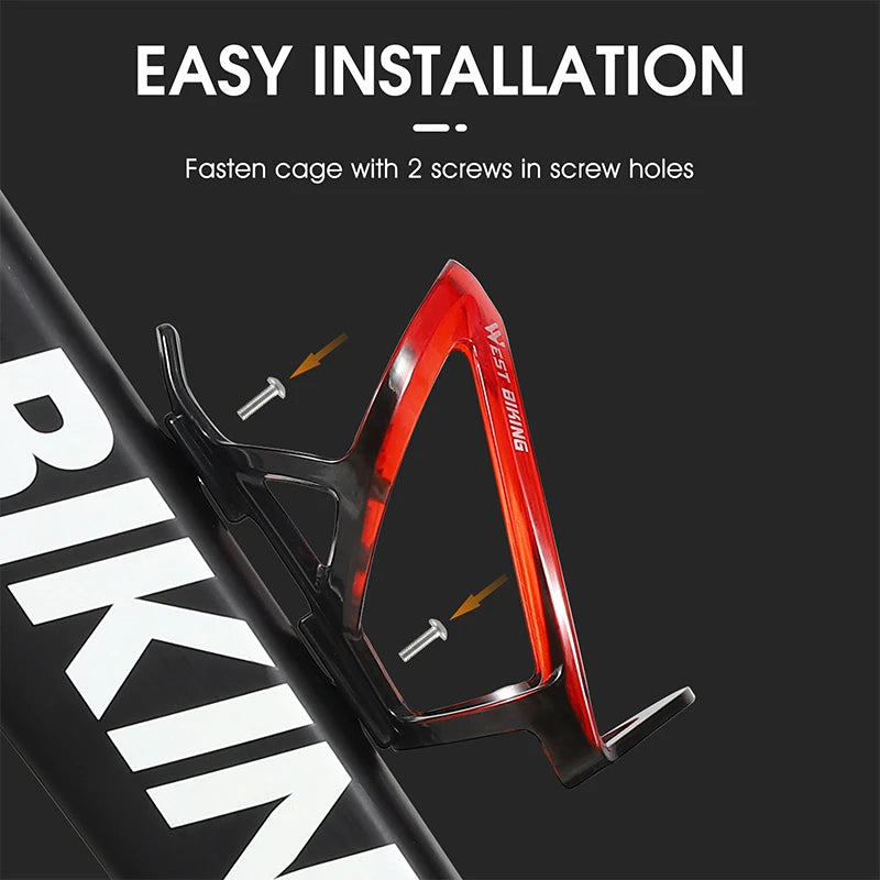 WEST BIKING Bicycle Water Bottle Cage Colorful Gradient Cycling Bottle