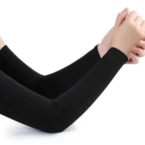 1Pair Ice Silk Sleeve Sunscreen Cuff Arm Sleeves Uv Sun Protect