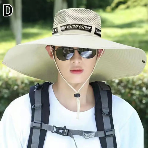 Summer Large Sun Hat Men Women Breathable Fishing Caps Sun UV