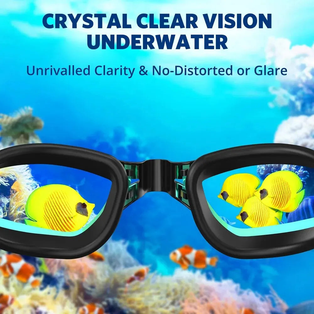 Swimming Goggles Professional Waterproof Swim Eyewear Glasses Anti-fog