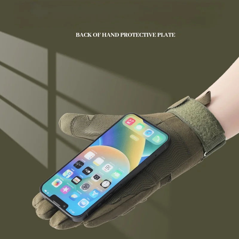 Outdoor Sports All Finger Gloves For Men Sturdy Breathable