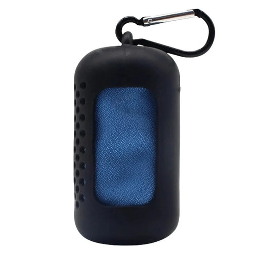 Circular Silicone Wrapped Cold Towel Cooling Towel Quick Drying