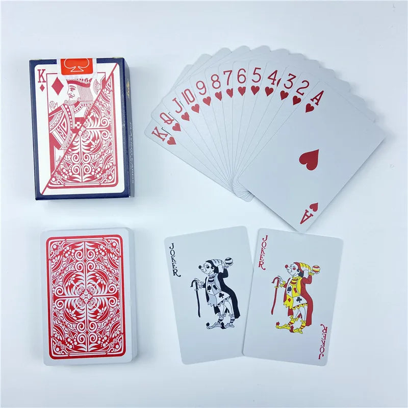 Plastic Playing Cards 5.8CMX8.8CM Waterproof Folding Repair Gram PVC