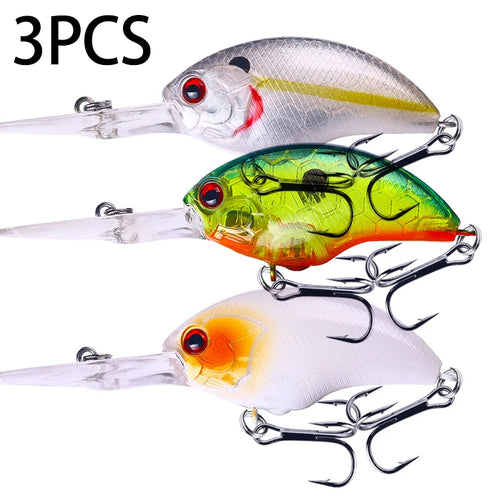 HENGJIA 13G 9CM Fishing Lures Rock Crank Bait Crankbait Minnow  Bass