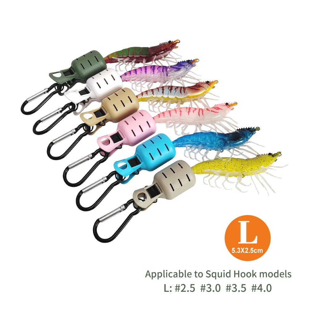 ILURE 6pcs Squid Jig Hook Cover Fishing Hooks Cover Umbrella Hook Caps