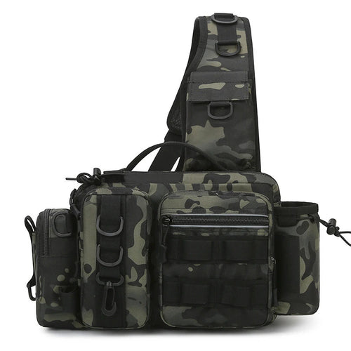 Men Fishing Tackle Bag Single Shoulder Crossbody Tactical Bags Waist