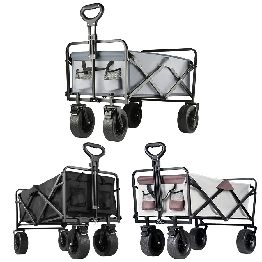 Large Weight Capacity Heavy Duty Cart Collapsible Folding Beach Wagon