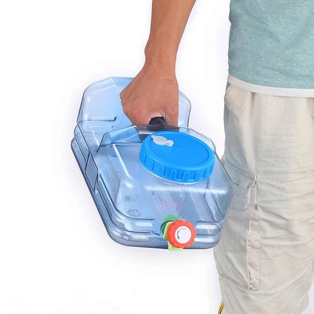 5.5L/10L Capacity Outdoor Water Bucket Portable Water Tank Container