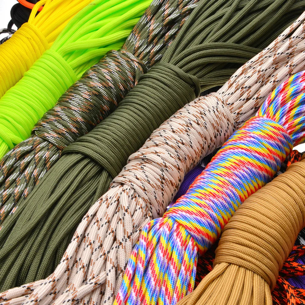 5m/20m/31m 4mm Thick Braided Paracord For Camping And Hiking, Handmade