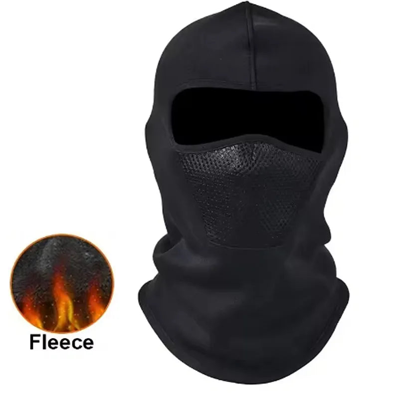 Winter Velvet Mesh Riding Hat Motorcycle Balaclava Hat Outdoor Skiing
