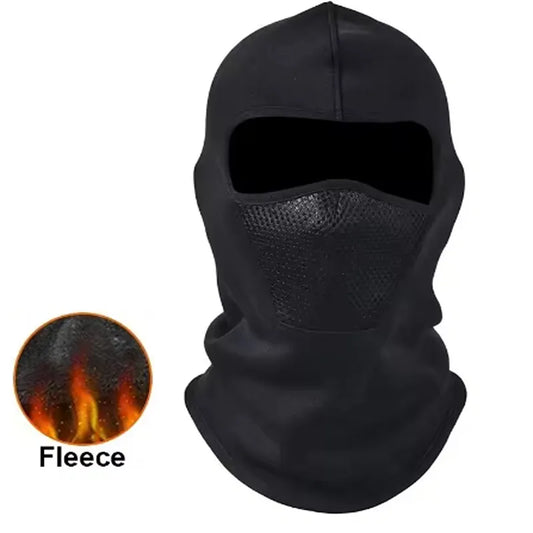 Winter Velvet Mesh Riding Hat Motorcycle Balaclava Hat Outdoor Skiing