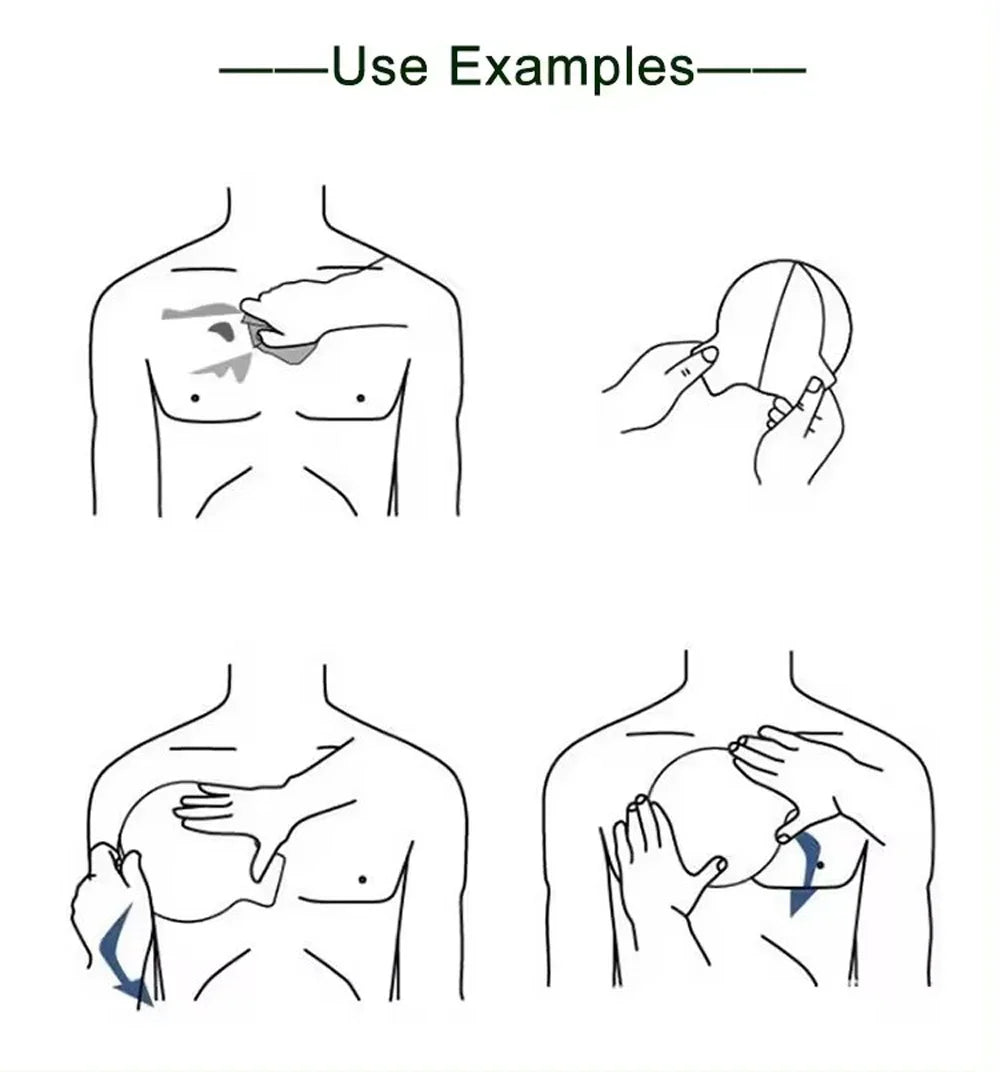 Vent Chest Seal Life-Saving Wound Care for Emergency or Tactical