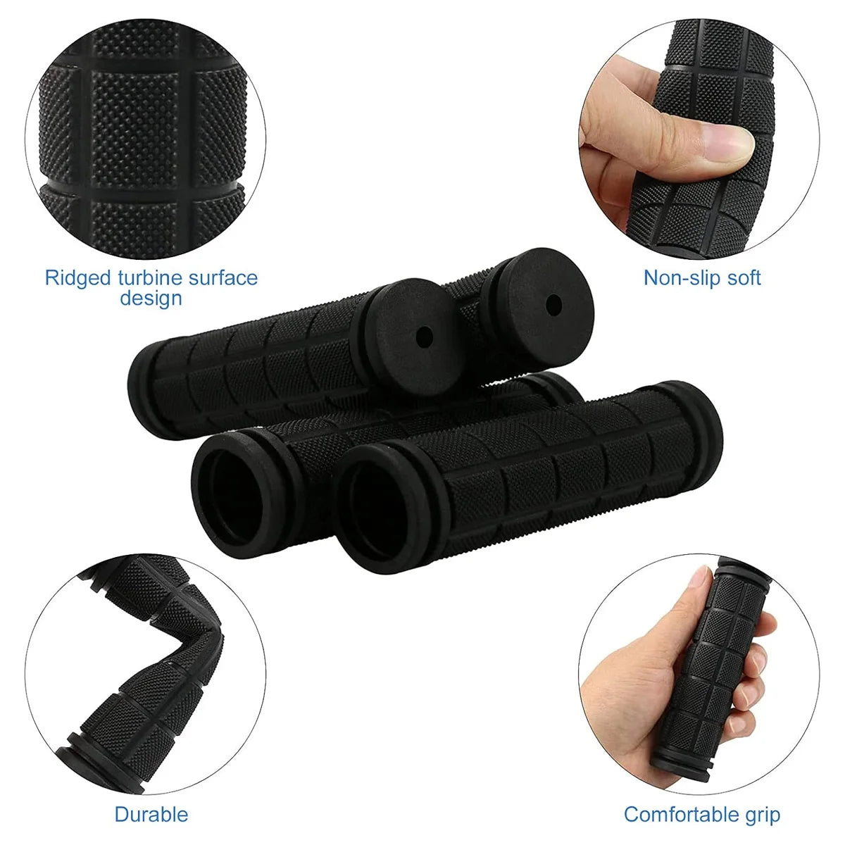 Bicycle Handlebar Grip Anti Slip Soft Rubber Grip Protective Cover