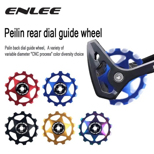ENLEE Bike Aluminum Alloy Guide Wheel Pulley Rear Derailleur 11T 13T