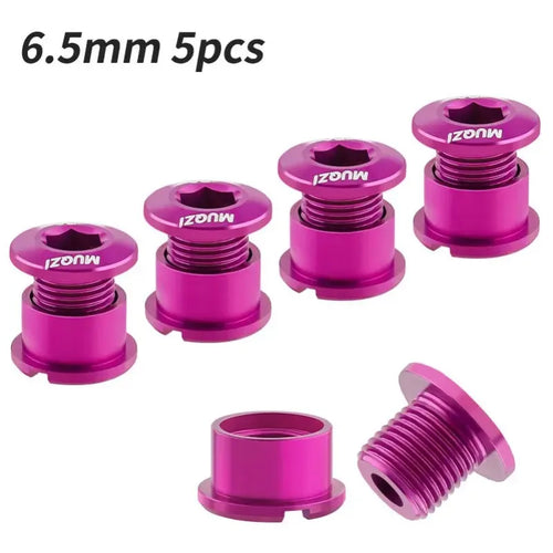 MUQZI 4/5PCS Chainring Bolts Single Double Chainring Screws Mountain