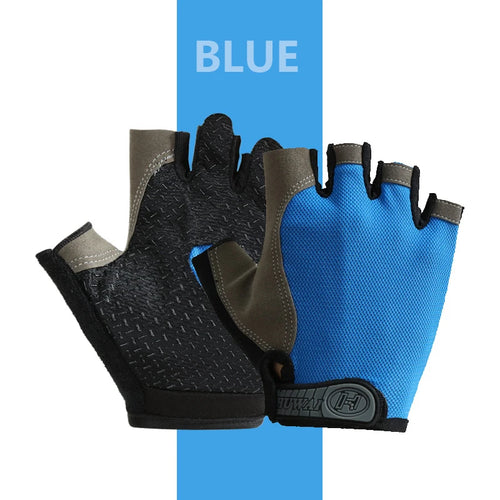 Men Cycling Bicycle Gloves Half Finger Gym Gloves Women Mitten