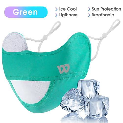 WEST BIKING Summer Ice Silk UV Protection Mask Breathable Outdoor
