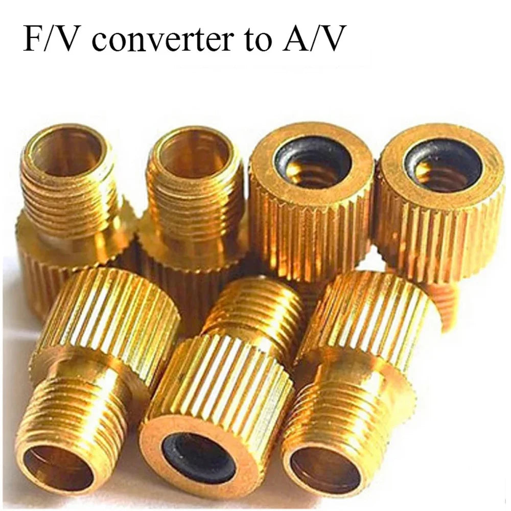 4/5PC F/V To A/V Valve Adapter Bike Value Converter Presta To Schrader