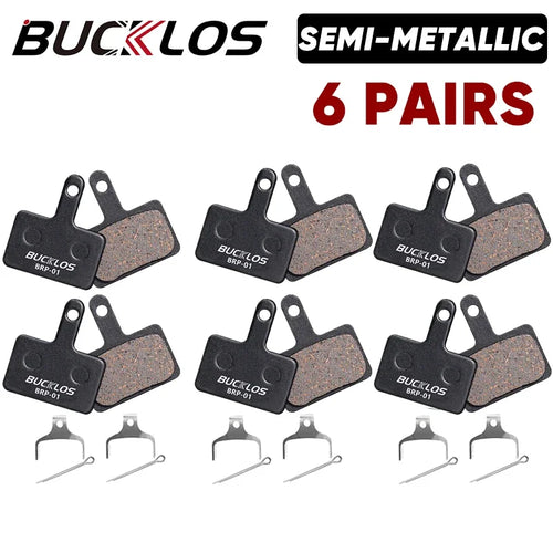 BUCKLOS Semi-Metal Brake Pads Mountain Bike Hydraulic Disc Brake Pads