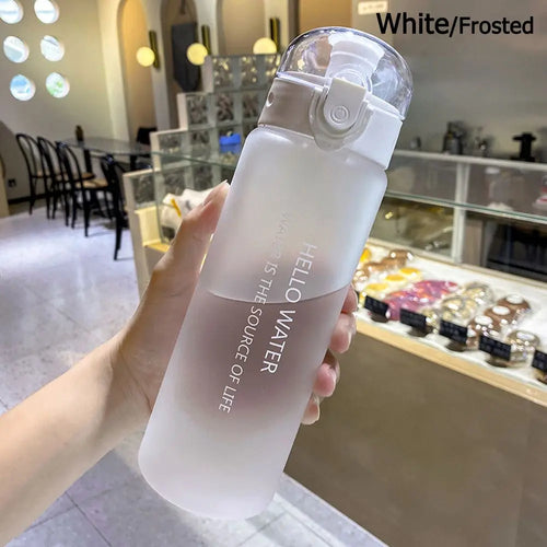 Sports Transparent Water Bottle 780ml Portable Gym Travel Clear