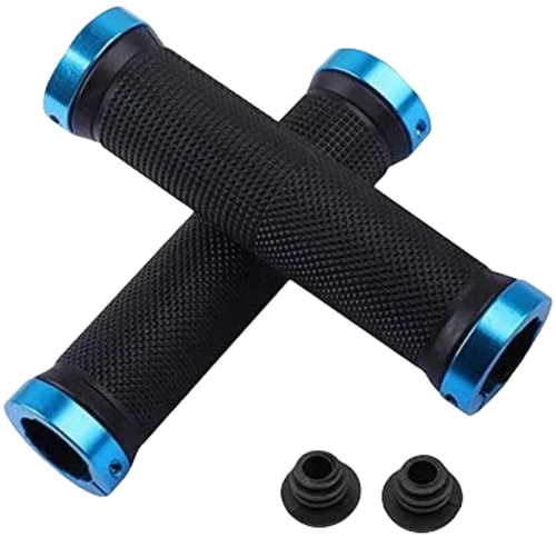 Bicycle Rubber Grips Alloy Lock Non-Slip Rubber Bicycle Handlebar