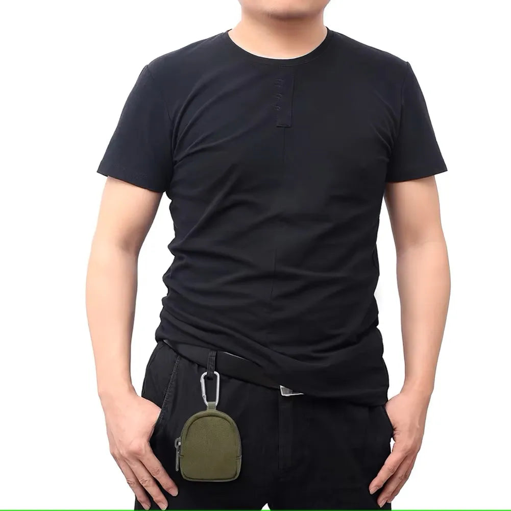 Tactical EDC Key Waist Bag Outdoor Coin Purse Sport Portable Earphone