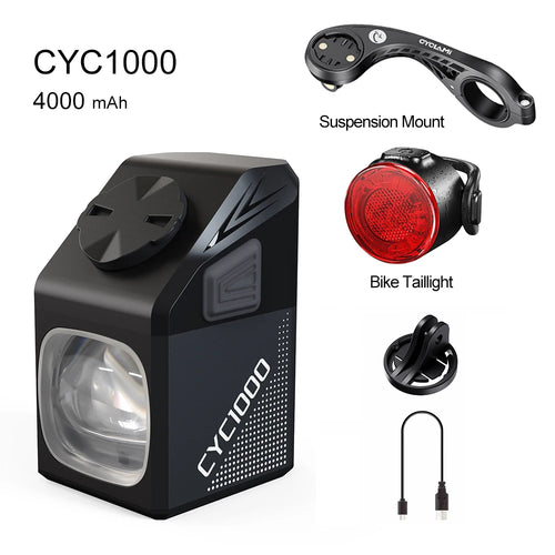 CYCLAMI Bike Headlight CYC 1000 Lumen GoPro Hanging Ultra Bright