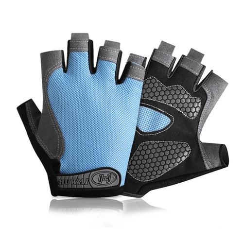 Men Cycling Bicycle Gloves Half Finger Gym Gloves Women Mitten