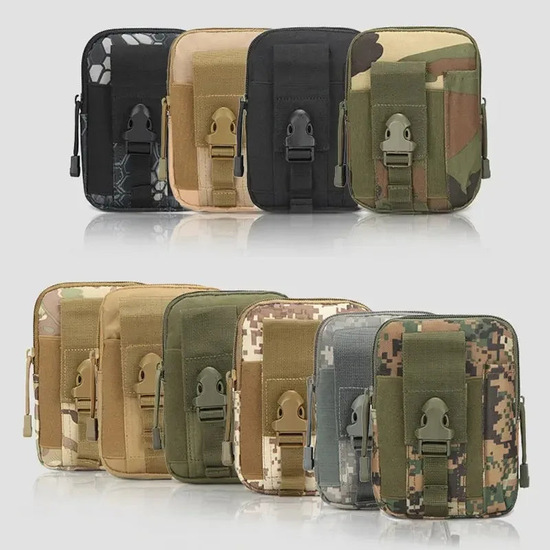 Mobile Phone Case Pouch Waist Bag Waterproof Nylon Multifunction