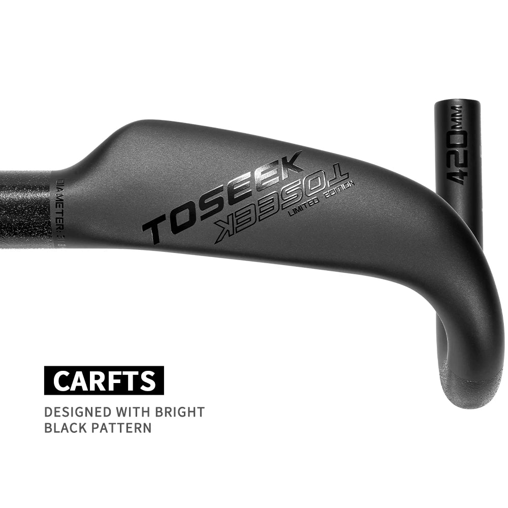 TOSEEK ZXB-TWO Bike Carbon Road Handlebar 400/420/440mm UD Matt